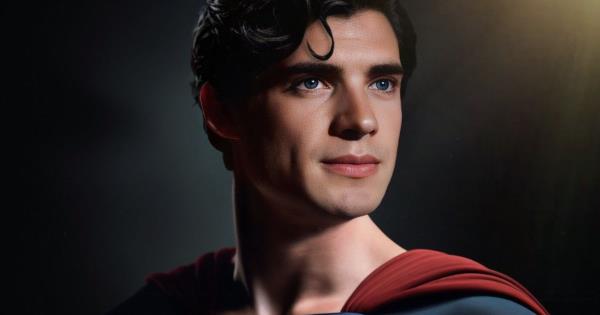 David Corenswet as Clark Kent Superman in Superman Legacy fan art.
